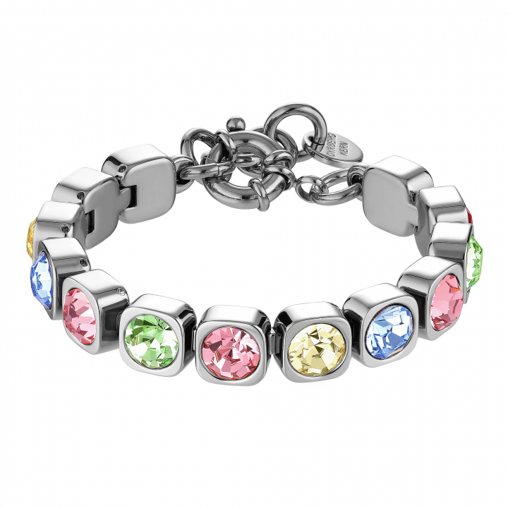 CONIAN Silver MULTI PASTEL in der Gruppe Armbänder / Silberarmbänder bei SCANDINAVIAN JEWELRY DESIGN (420127)