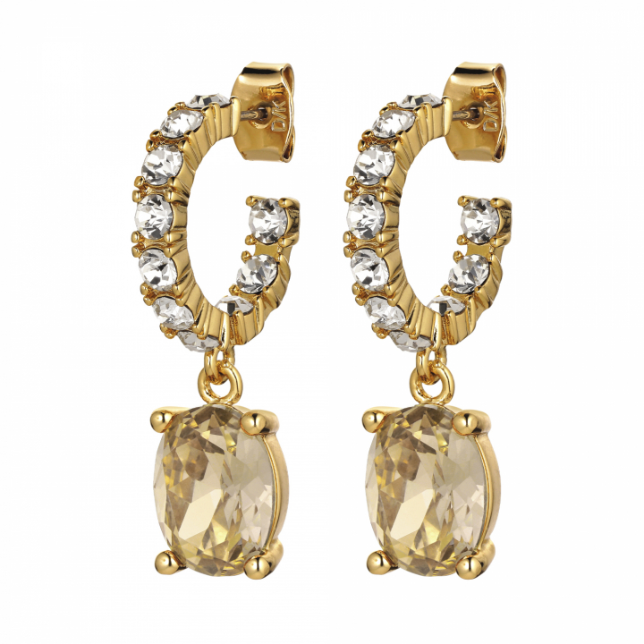 Product Image for DYRBERG/KERN BARBARA Gold GOLDEN / CRYSTAL Ohrring