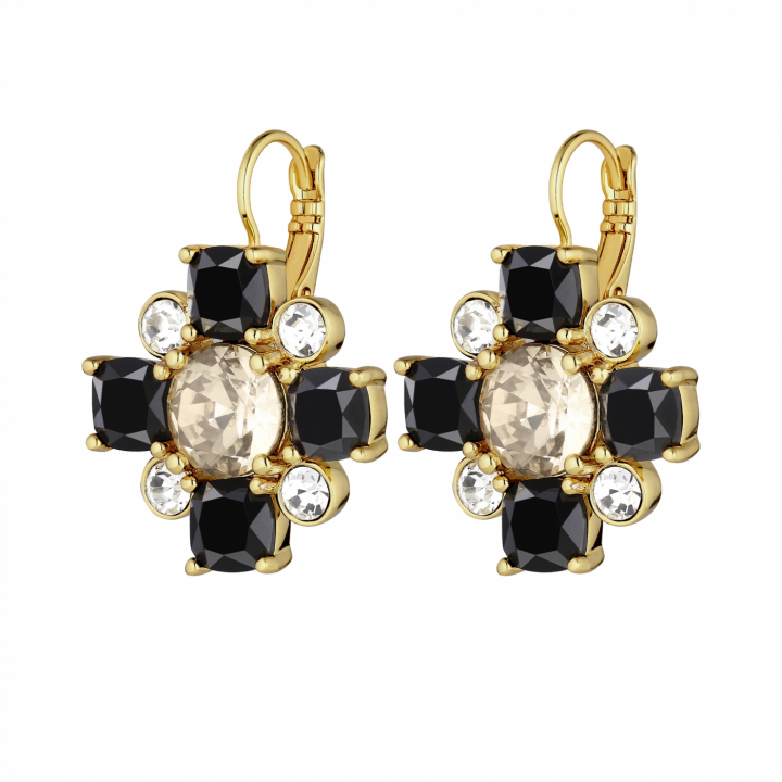 BATTI Gold BLACK/GOLDEN Ohrring in der Gruppe Ohrringe / Goldohrringe bei SCANDINAVIAN JEWELRY DESIGN (430058)