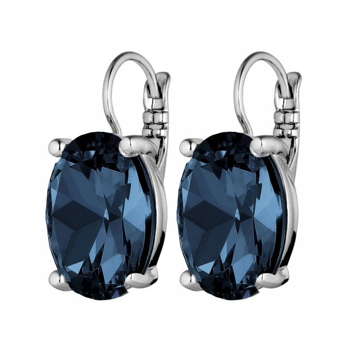 CHANTAL Silber ROYAL BLUE Ohrring in der Gruppe Ohrringe / Silberohrringe  bei SCANDINAVIAN JEWELRY DESIGN (430080)