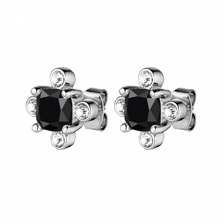 GIGI Silber BLACK Ohrring in der Gruppe Ohrringe / Silberohrringe  bei SCANDINAVIAN JEWELRY DESIGN (430114)