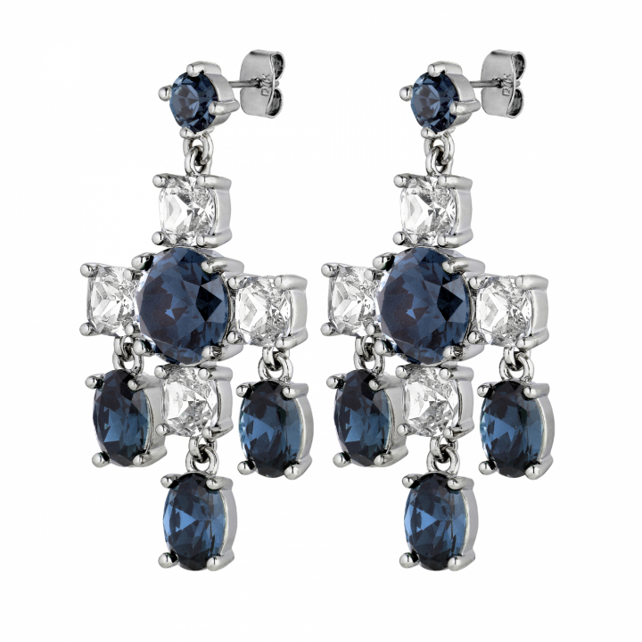 Product Image for DYRBERG/KERN LEONORA Silber ROYAL BLUE / CRYSTAL Ohrring