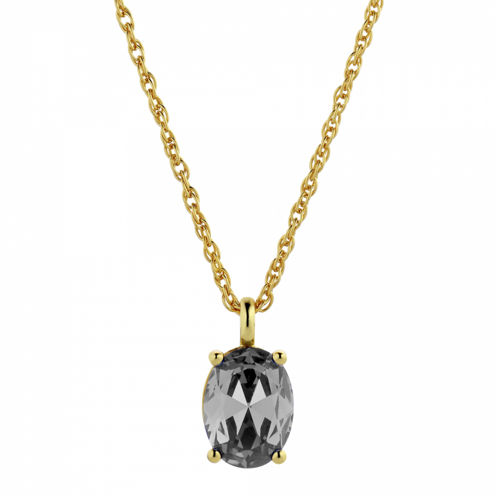 BARGA Gold GREY Halsketten in der Gruppe Halsketten / Goldhalsketten bei SCANDINAVIAN JEWELRY DESIGN (430155)