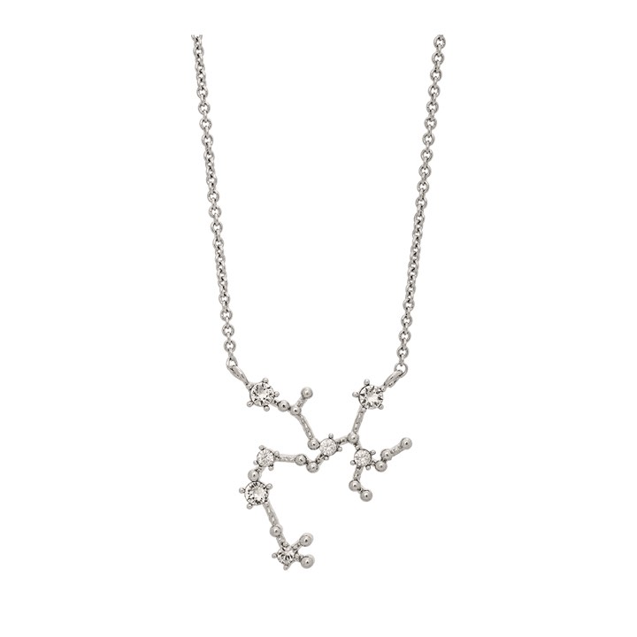 Sagittarius (Skytten) star sign Halsketten - Crystal (Silber) in der Gruppe Halsketten / Silberhalsketten bei SCANDINAVIAN JEWELRY DESIGN (43016)