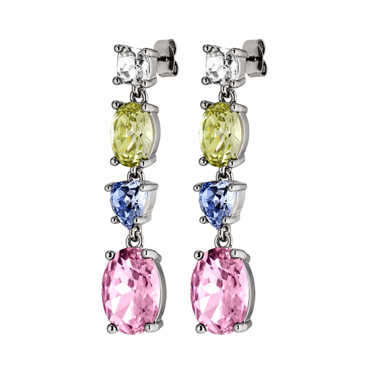 CARMEN Silber PASTEL MULTI in der Gruppe Ohrringe / Silberohrringe  bei SCANDINAVIAN JEWELRY DESIGN (440021)