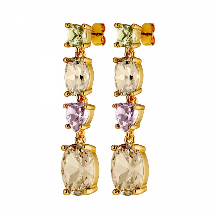 CARMEN Gold GOLDEN in der Gruppe Ohrringe / Goldohrringe bei SCANDINAVIAN JEWELRY DESIGN (440022)