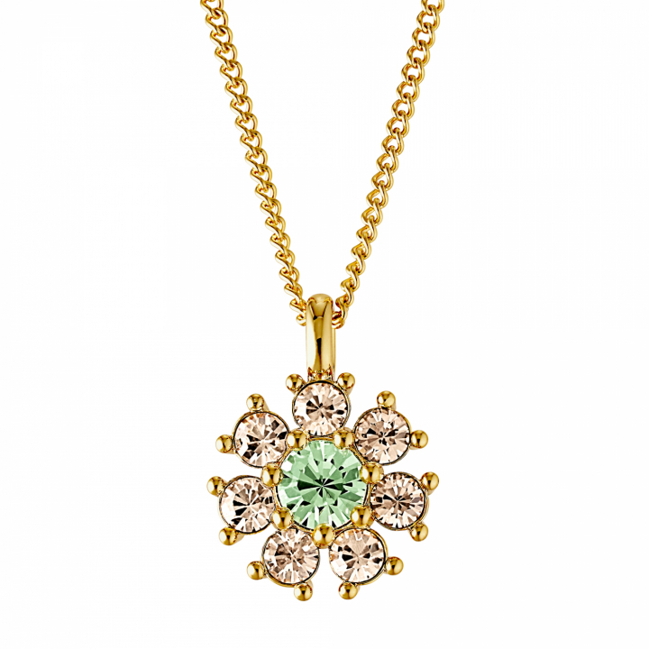 DELISE Gold L.GREEN/GOLDEN in der Gruppe Halsketten / Goldhalsketten bei SCANDINAVIAN JEWELRY DESIGN (440035)