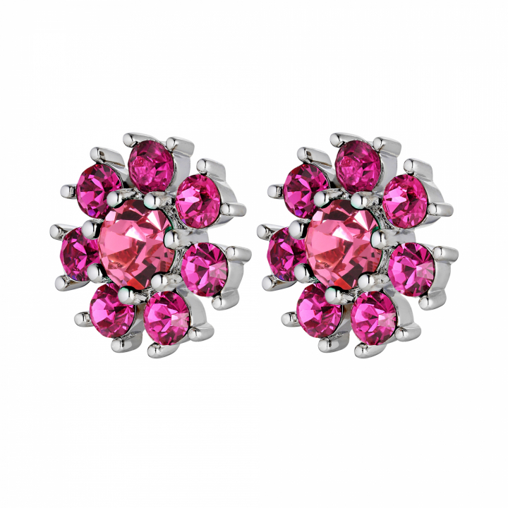 AUDE Silber PINK in der Gruppe Ohrringe / Silberohrringe  bei SCANDINAVIAN JEWELRY DESIGN (440037)