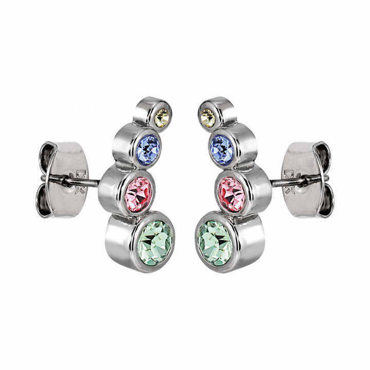 AGNES Silber PASTEL MULTI in der Gruppe Ohrringe / Silberohrringe  bei SCANDINAVIAN JEWELRY DESIGN (440045)