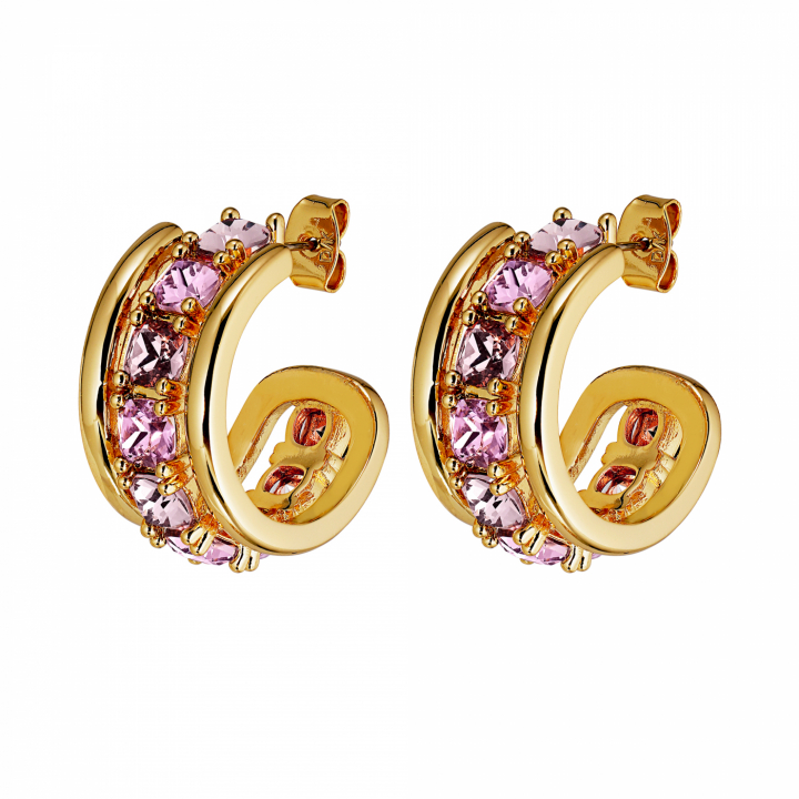 HELEN Gold ROSE in der Gruppe Ohrringe / Goldohrringe bei SCANDINAVIAN JEWELRY DESIGN (440049)
