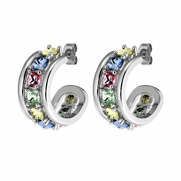 HELEN Silber PASTEL MULTI in der Gruppe Ohrringe / Silberohrringe  bei SCANDINAVIAN JEWELRY DESIGN (440051)