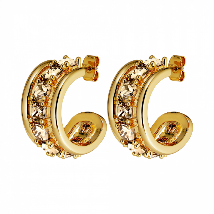 HELEN Gold GOLDEN in der Gruppe Ohrringe / Goldohrringe bei SCANDINAVIAN JEWELRY DESIGN (440053)