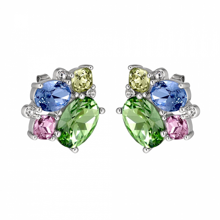 EMMA Silber PASTEL MULTI in der Gruppe Ohrringe / Silberohrringe  bei SCANDINAVIAN JEWELRY DESIGN (440057)