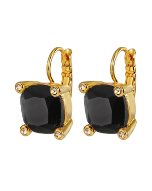 TANA SG BLACK Earrings Gold in der Gruppe Ohrringe / Goldohrringe bei SCANDINAVIAN JEWELRY DESIGN (450114)