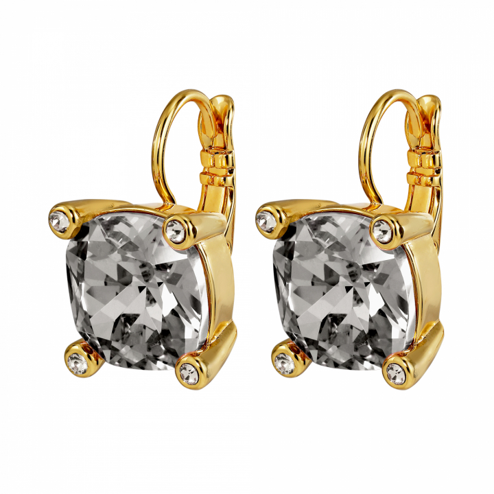 TANA SG GREY Earrings Gold in der Gruppe Ohrringe / Goldohrringe bei SCANDINAVIAN JEWELRY DESIGN (450115)
