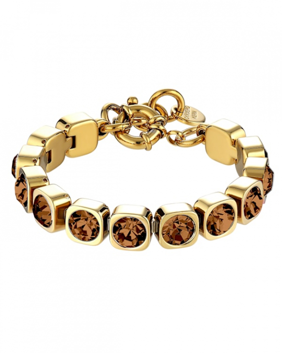 CONIAN SG BROWN BRACELET GOLD in der Gruppe Armbänder / Goldarmbänder bei SCANDINAVIAN JEWELRY DESIGN (450152)