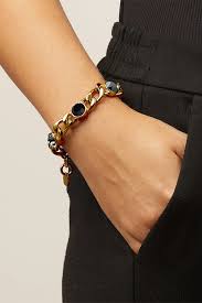 ARIANE SG BLACK MIX Bracelet in der Gruppe Armbänder / Goldarmbänder bei SCANDINAVIAN JEWELRY DESIGN (450175)