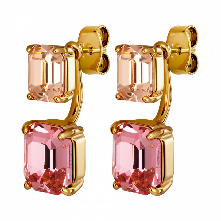 TETI SG LIGHT ROSE / PEACH Earrings Gold in der Gruppe Ohrringe / Goldohrringe bei SCANDINAVIAN JEWELRY DESIGN (460006)