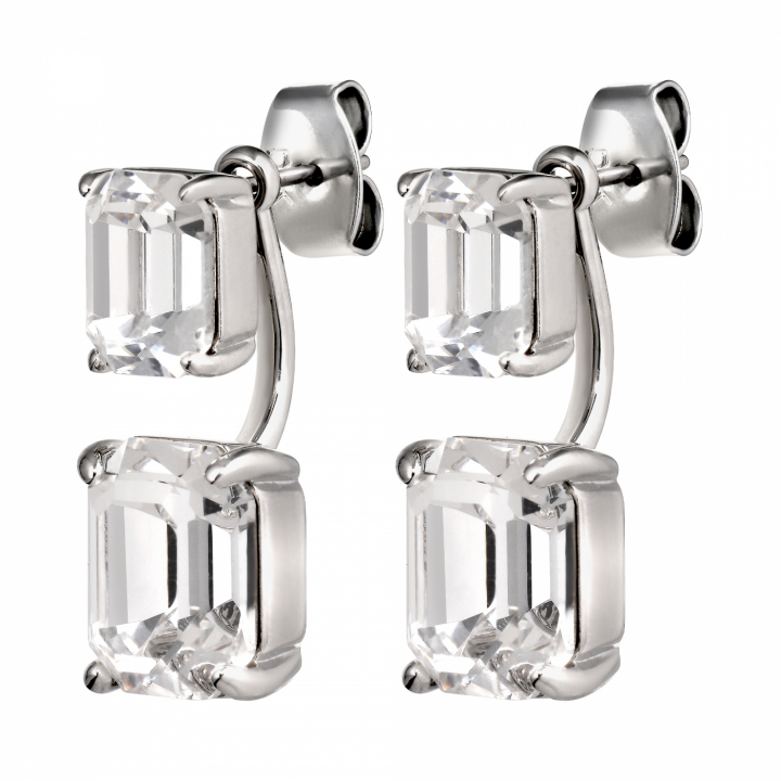 TETI SS CRYSTAL Earrings Silver in der Gruppe Ohrringe / Silberohrringe  bei SCANDINAVIAN JEWELRY DESIGN (460008)