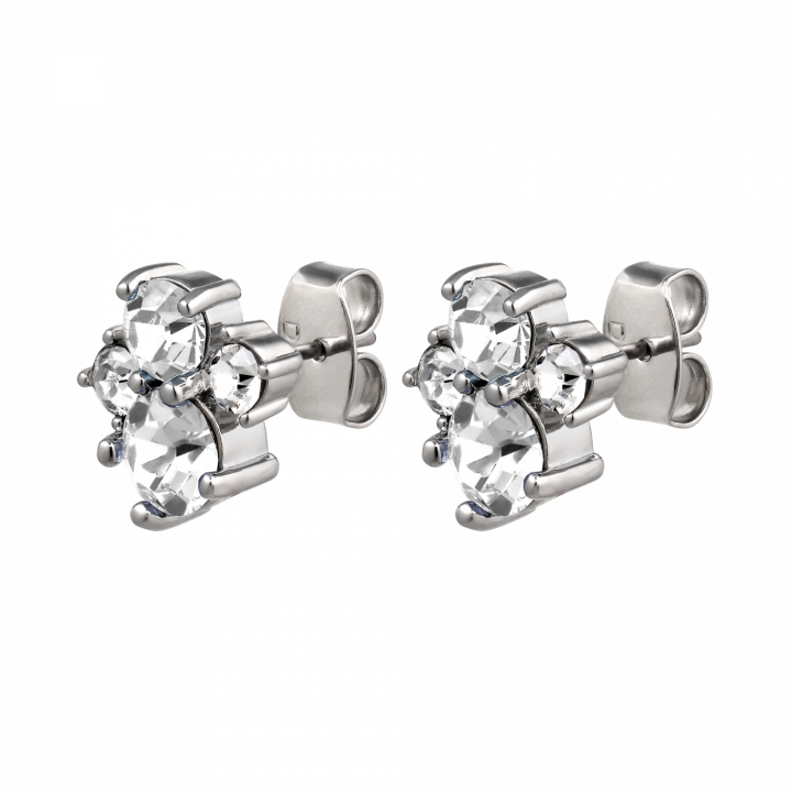 BILLIS CRYSTAL Earrings Silver in der Gruppe Ohrringe / Silberohrringe  bei SCANDINAVIAN JEWELRY DESIGN (460047)