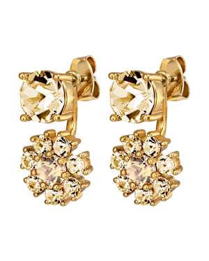 FLOSS SG GOLDEN_CRYSTAL Earrings Gold in der Gruppe Ohrringe / Goldohrringe bei SCANDINAVIAN JEWELRY DESIGN (460083)