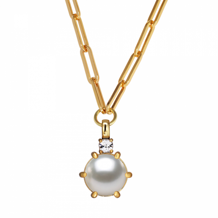 GLORY SG WHITE PEARL in der Gruppe Halsketten / Goldhalsketten bei SCANDINAVIAN JEWELRY DESIGN (460500)