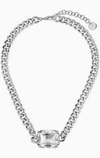 TAGONA CRYSTAL Necklace Silver in der Gruppe Halsketten / Silberhalsketten bei SCANDINAVIAN JEWELRY DESIGN (460534)