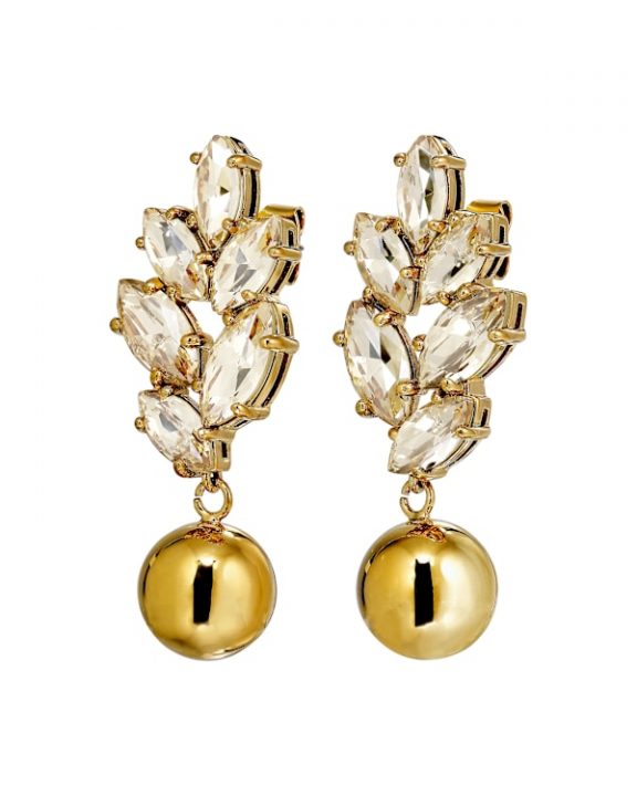 BALETE SG GOLDEN EARRINGS GOLD in der Gruppe Ohrringe / Goldohrringe bei SCANDINAVIAN JEWELRY DESIGN (470025)