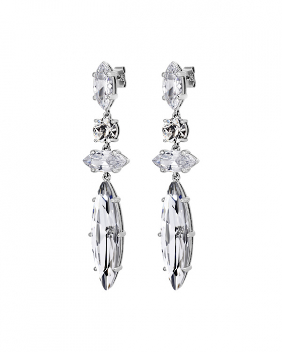 TENERE SS CRYSTAL EARRINGS SILVER in der Gruppe Ohrringe / Silberohrringe  bei SCANDINAVIAN JEWELRY DESIGN (470033)