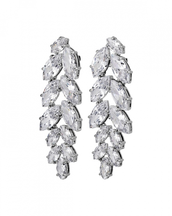 BANYAN SS CRYSTAL EARRINGS SILVER in der Gruppe Ohrringe / Silberohrringe  bei SCANDINAVIAN JEWELRY DESIGN (470038)