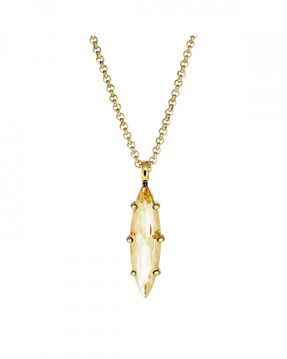 TAKESHI SG GOLDEN NECKLACE GOLD in der Gruppe Halsketten / Goldhalsketten bei SCANDINAVIAN JEWELRY DESIGN (470041)