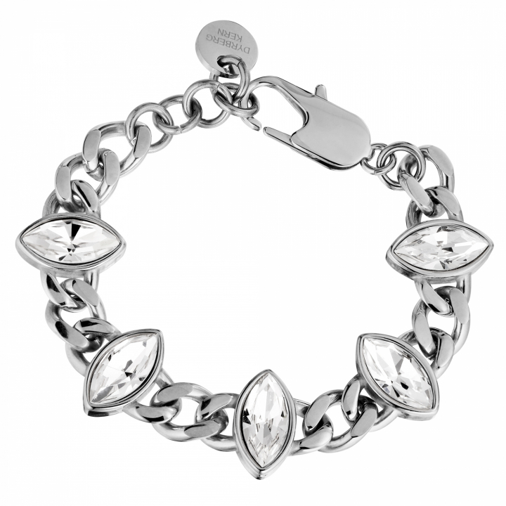 ZELKO SS CRYSTAL Bracelet Silver in der Gruppe Armbänder / Silberarmbänder bei SCANDINAVIAN JEWELRY DESIGN (470053)