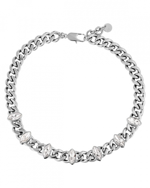 PUNICA SS CRYSTAL NECKLACE SILVER in der Gruppe Halsketten / Silberhalsketten bei SCANDINAVIAN JEWELRY DESIGN (470058)