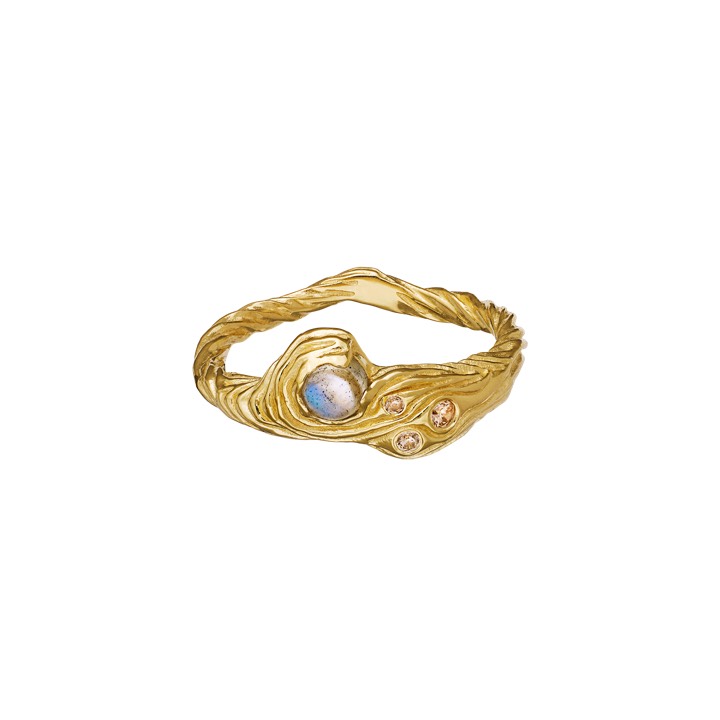 Oceana Ring Gold in der Gruppe Ringe / Goldringe bei SCANDINAVIAN JEWELRY DESIGN (4774a)
