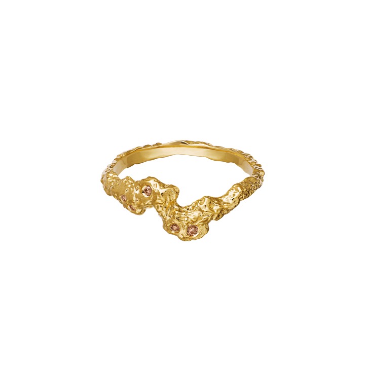 Frida Ring Gold in der Gruppe Ringe / Goldringe bei SCANDINAVIAN JEWELRY DESIGN (4775a)