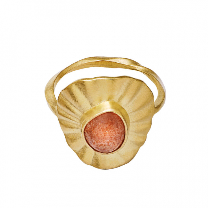Lotus Ring Gold 59 in der Gruppe Ringe / Goldringe bei SCANDINAVIAN JEWELRY DESIGN (4799a-61)