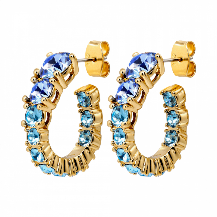 KOLOS SG AQUA Earrings Gold in der Gruppe Ohrringe / Goldohrringe bei SCANDINAVIAN JEWELRY DESIGN (480026)