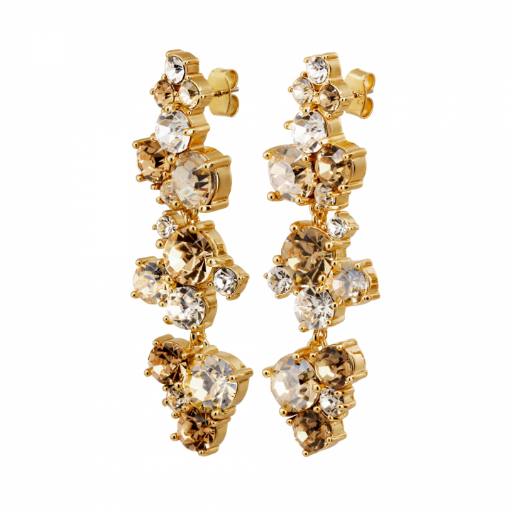 MAYHEM SG GOLDEN Earrings Gold in der Gruppe Ohrringe / Goldohrringe bei SCANDINAVIAN JEWELRY DESIGN (480043)