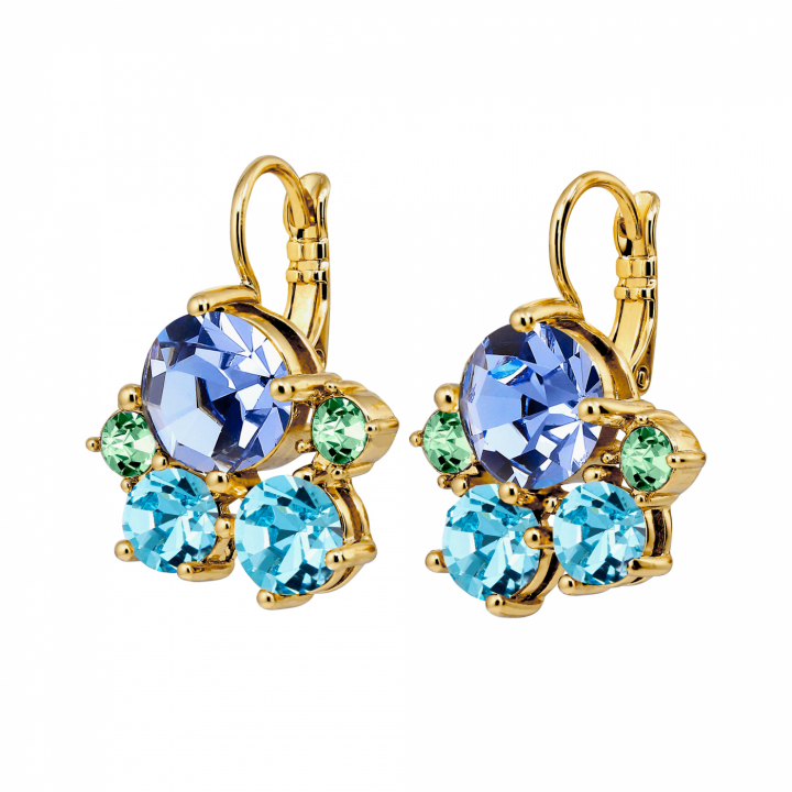 DISAR SG AQUA Earrings Gold in der Gruppe Ohrringe / Goldohrringe bei SCANDINAVIAN JEWELRY DESIGN (480089)