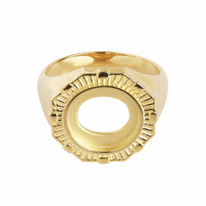 Moss Ring Goldplated Silver in der Gruppe Ringe / Goldringe bei SCANDINAVIAN JEWELRY DESIGN (500392YG)