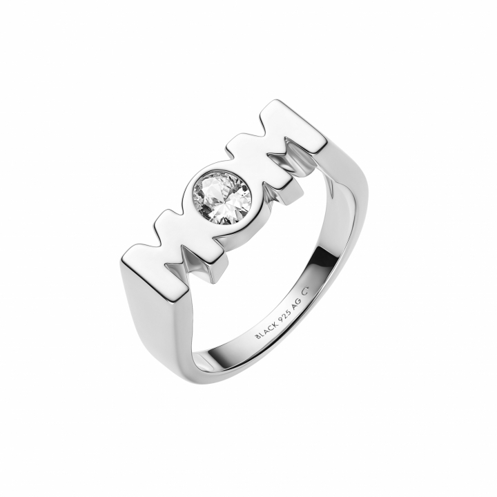 Mom Royal Ring Silver in der Gruppe Ringe / Silberringe bei SCANDINAVIAN JEWELRY DESIGN (500494AG-)