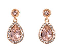 Miss Amy earrings - Vintage rose in der Gruppe Ohrringe / Goldohrringe bei SCANDINAVIAN JEWELRY DESIGN (61002)