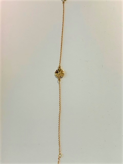 Uppland Armbänder 1 blomma Gold 17+2 cm in der Gruppe Armbänder / Goldarmbänder bei SCANDINAVIAN JEWELRY DESIGN (820078180)