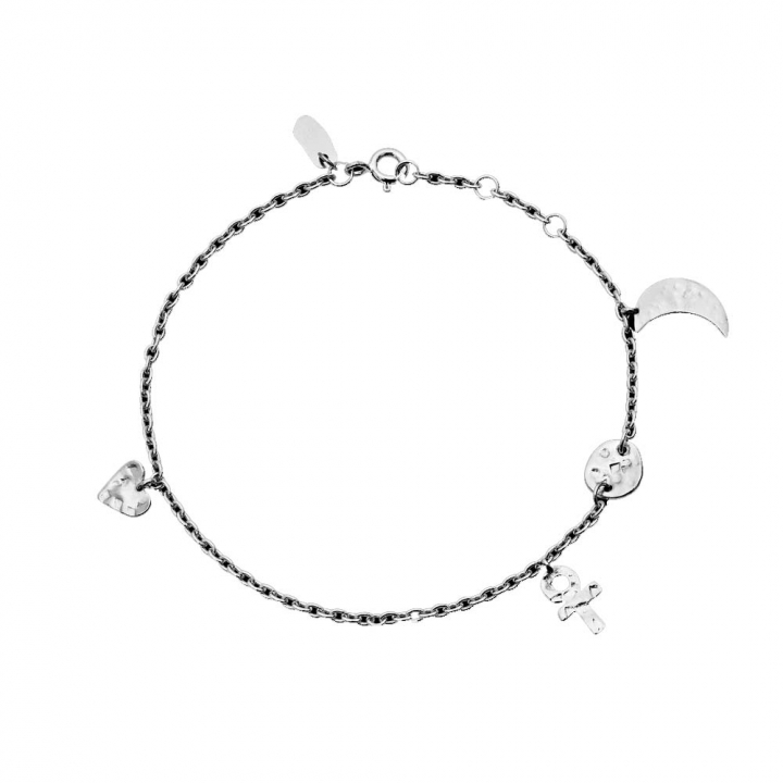 Tullia Armbänder Silber in der Gruppe Armbänder / Silberarmbänder bei SCANDINAVIAN JEWELRY DESIGN (8612C)