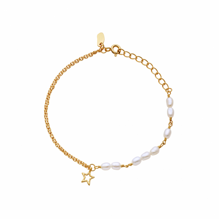 Celina bracelet Gold in der Gruppe Armbänder / Goldarmbänder bei SCANDINAVIAN JEWELRY DESIGN (8630A)