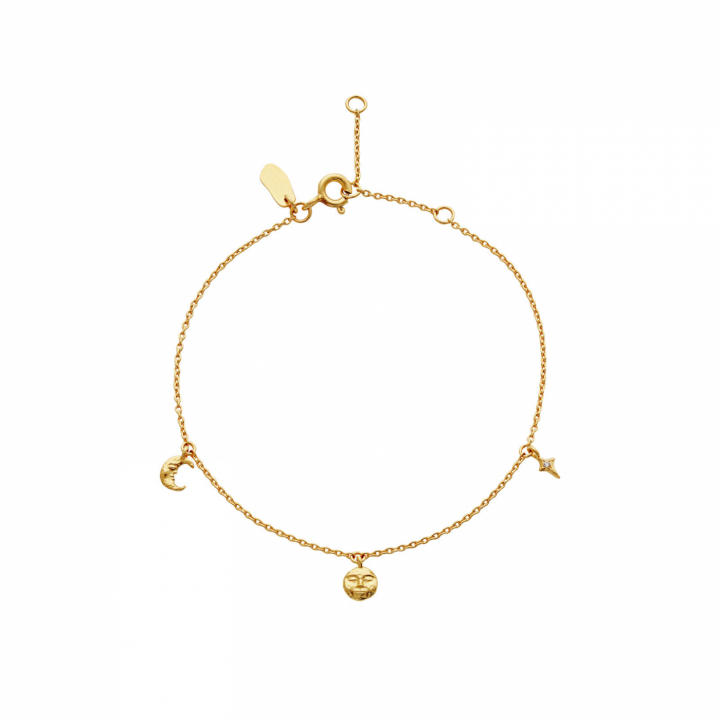 Lysander Bracelet Gold in der Gruppe Armbänder / Goldarmbänder bei SCANDINAVIAN JEWELRY DESIGN (8691A)