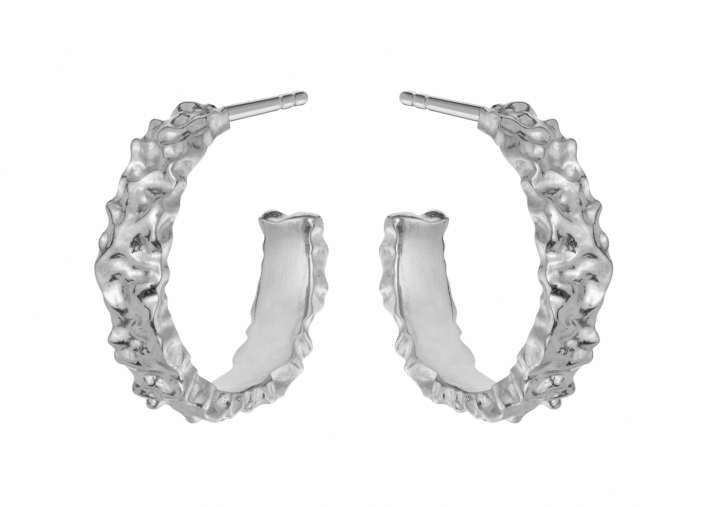Aio Medium Ohrring Silber in der Gruppe Ohrringe / Silberohrringe  bei SCANDINAVIAN JEWELRY DESIGN (9566C)