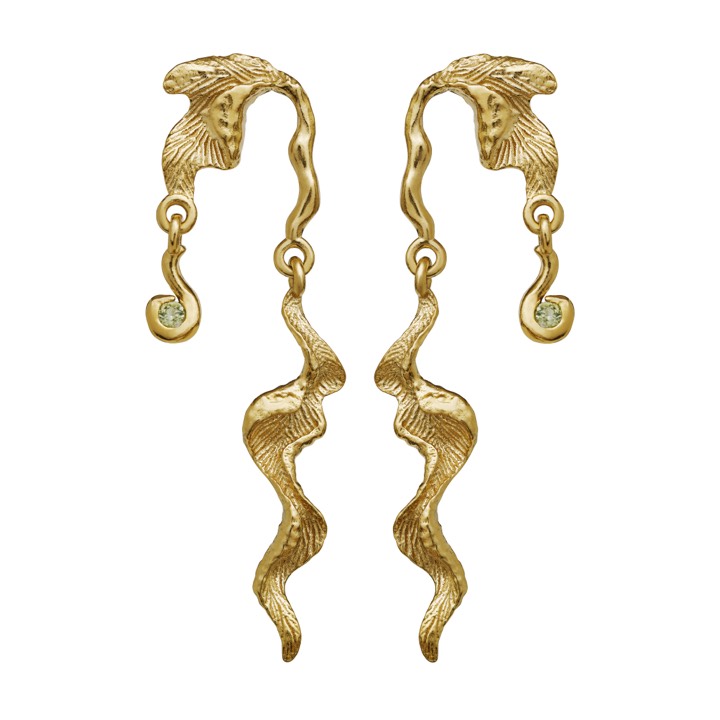Lida Ohrring (Gold) in der Gruppe Ohrringe / Goldohrringe bei SCANDINAVIAN JEWELRY DESIGN (9692a)