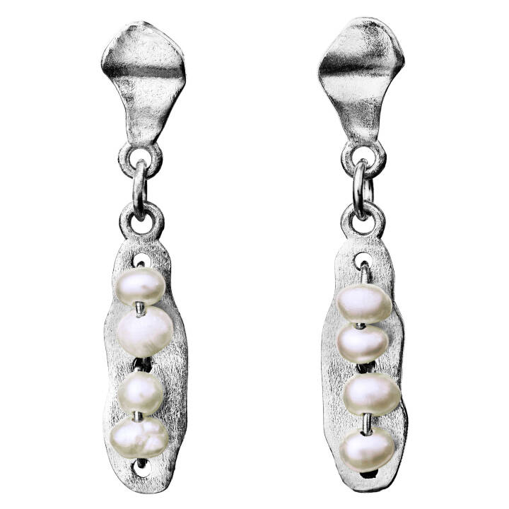 Mai Ohrring Silber in der Gruppe Ohrringe / Perlenohrringe bei SCANDINAVIAN JEWELRY DESIGN (9771c)