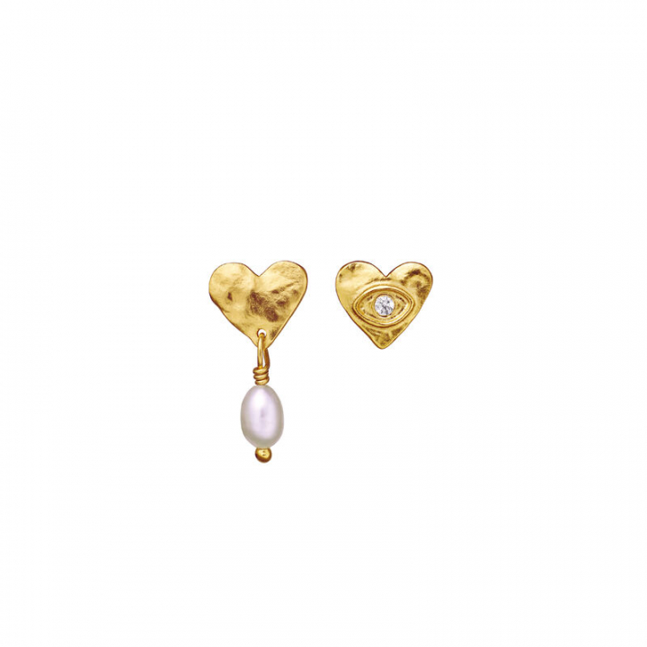 Vesta Earsticks Gold in der Gruppe Ohrringe / Perlenohrringe bei SCANDINAVIAN JEWELRY DESIGN (9838A)